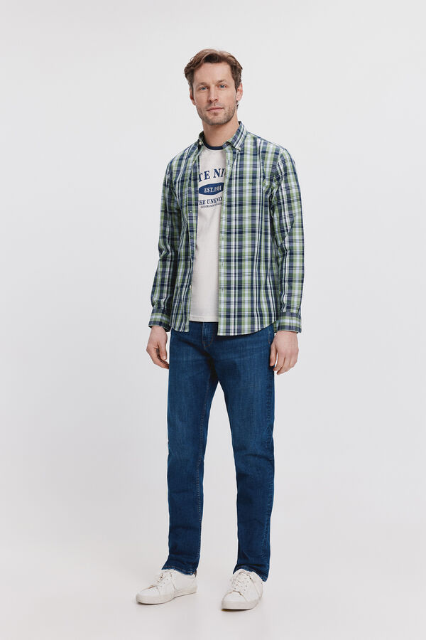 Milano Camisa Popel&iacute;n Verde