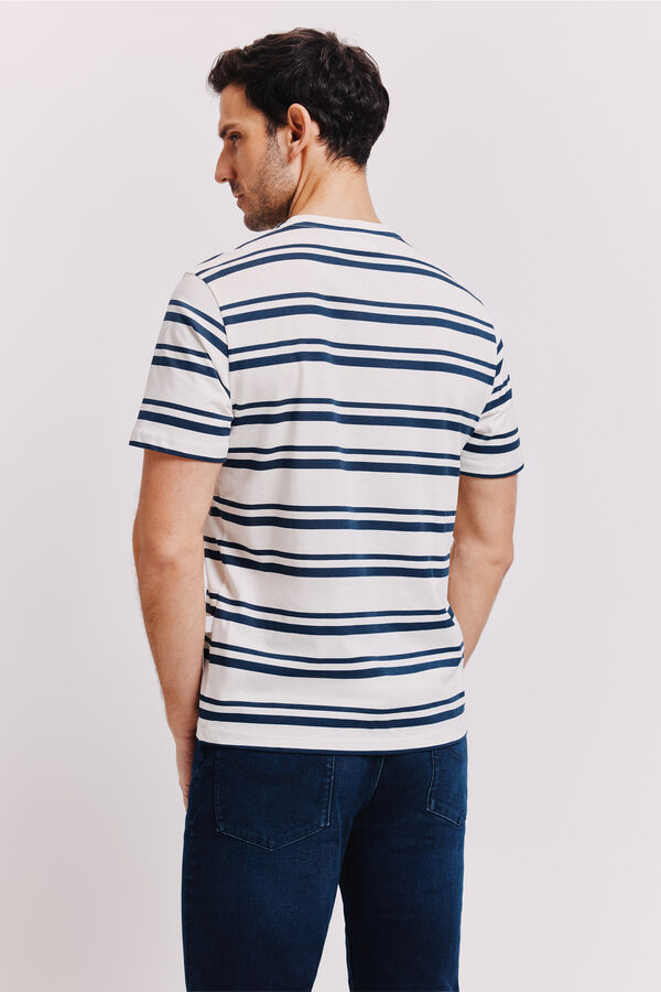 Milano Camiseta rayas Navy