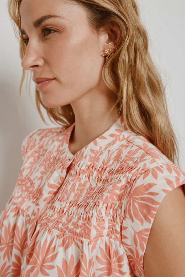 Milano Vestido corto estampado Coral