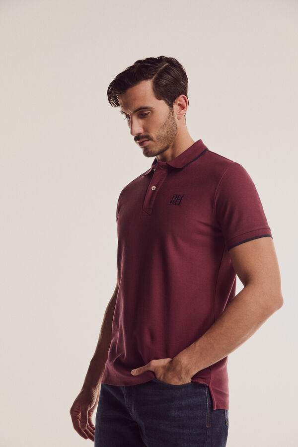 Fifty Outlet Polo Big Logo PDH Maroonn