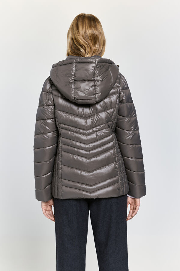 Milano Blusão acolchoada com capuz Torrefacçao