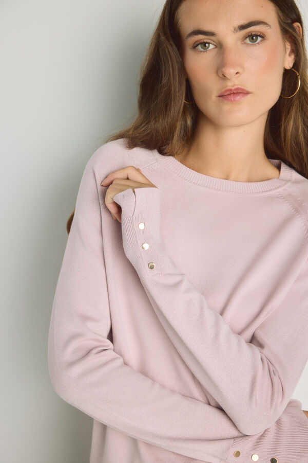 Milano Jersey cuello caja Rosa
