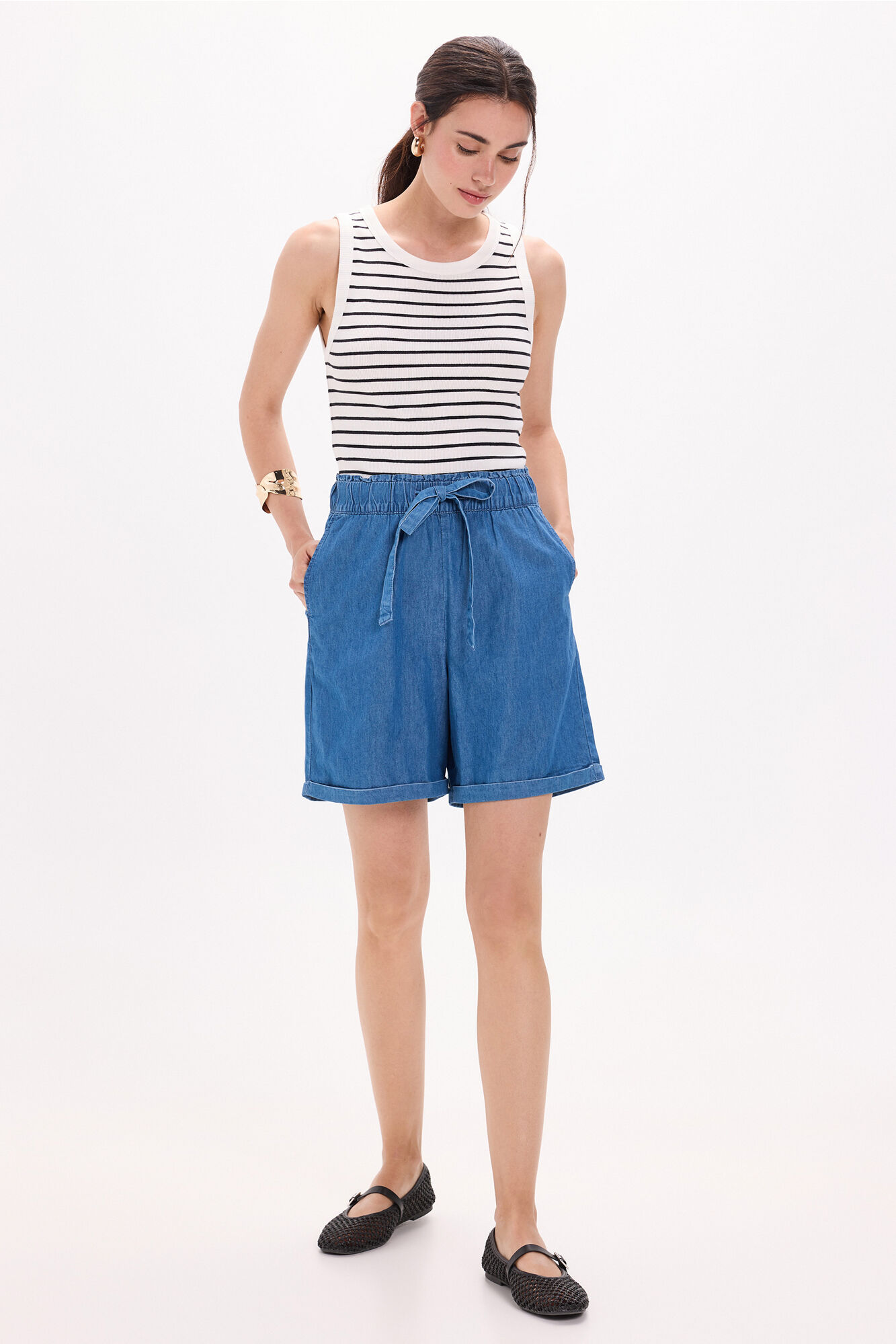 Milano Bermuda denim ligero