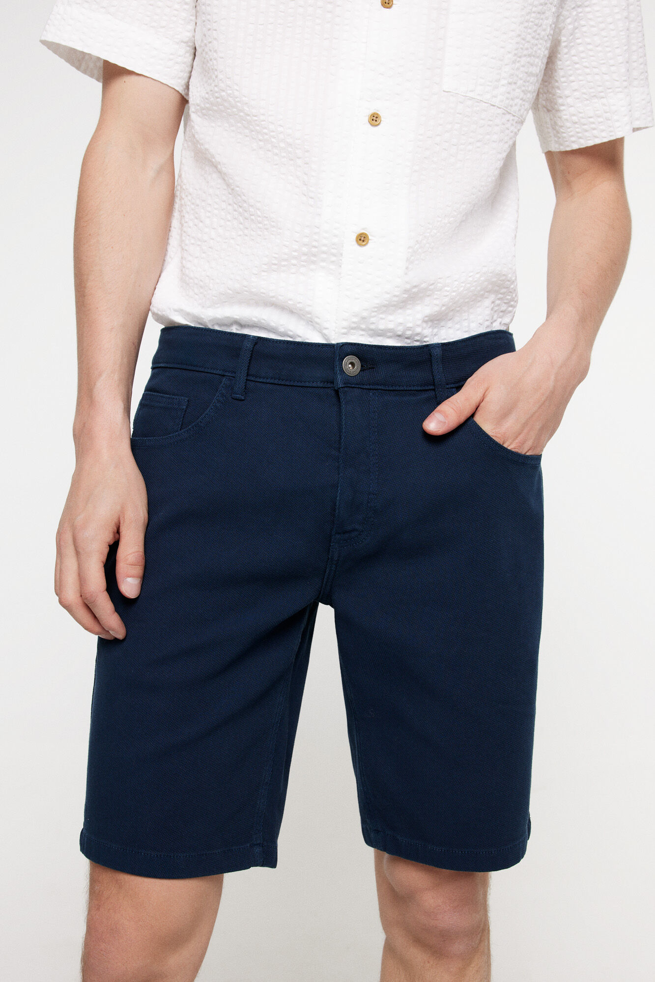 Milano Bermuda Denim Estructura.