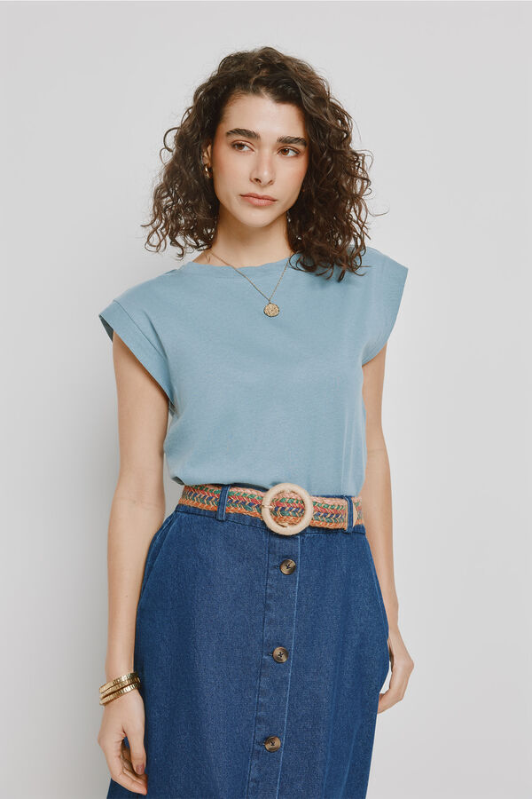 Milano T-shirt de manga curta Azul