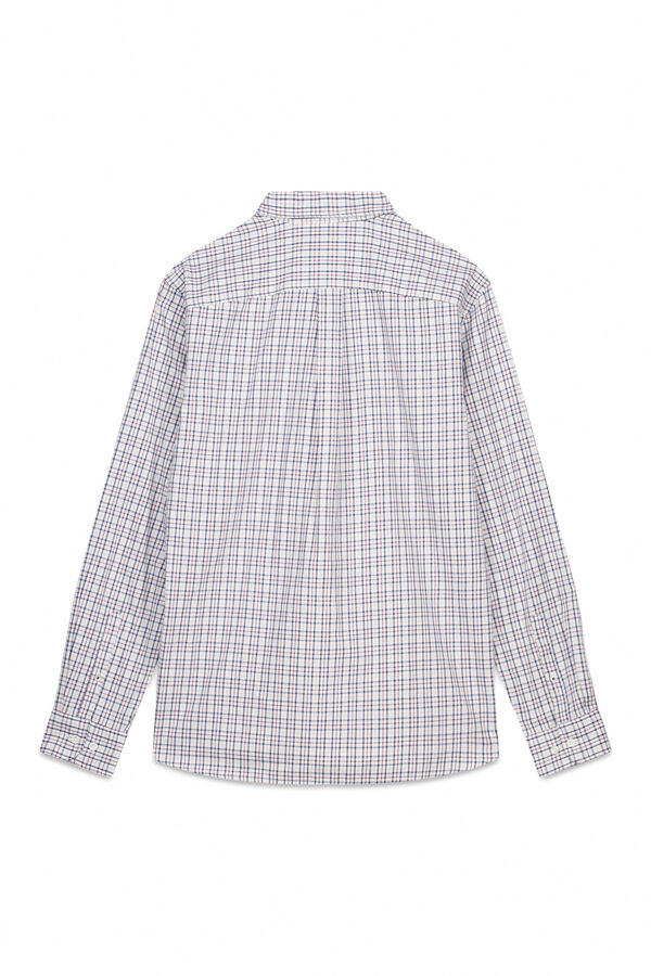 Pedro del Hierro Camisa cuadros relaxed fit Azul