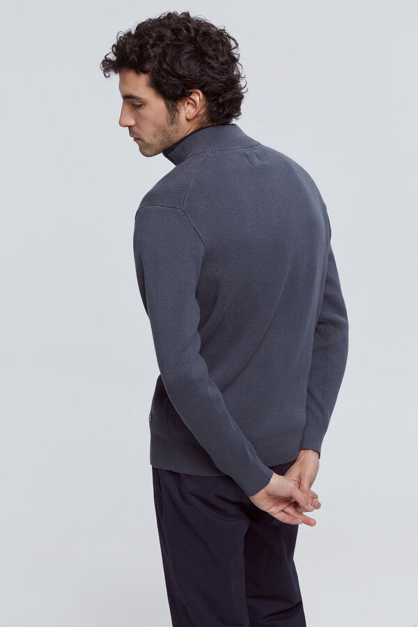 Milano Cardigan cremallera Gris