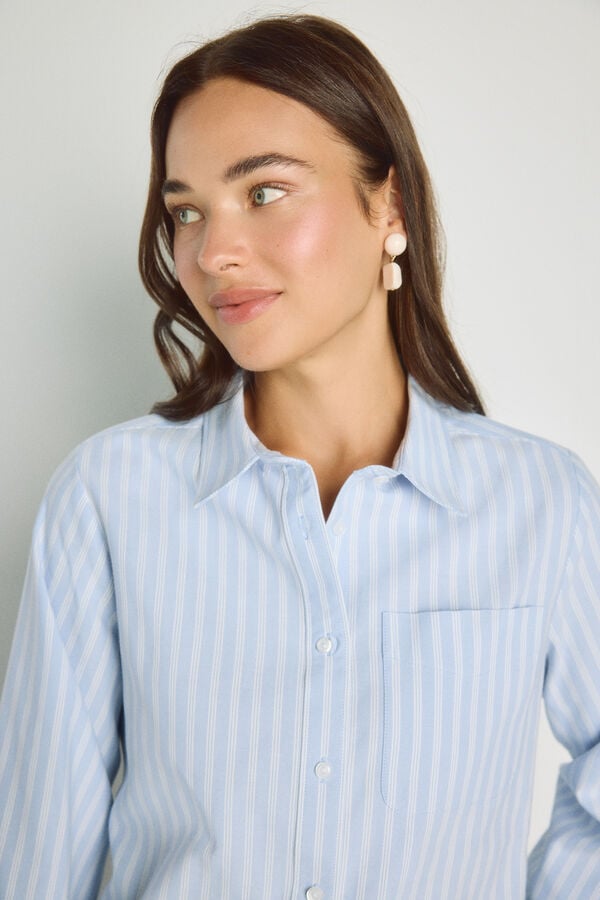 Milano Camisa oxford Azul claro