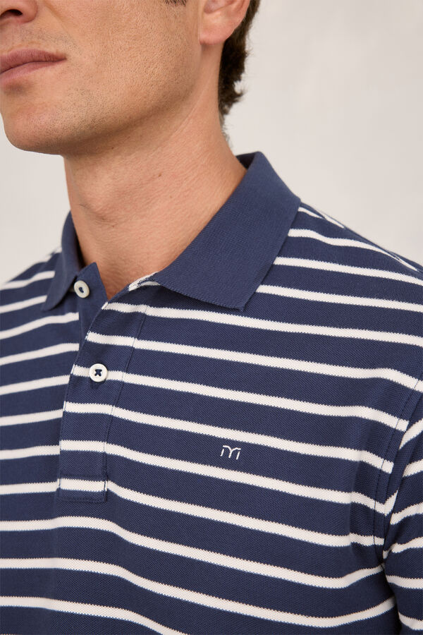 Milano Polo riscas Marinho
