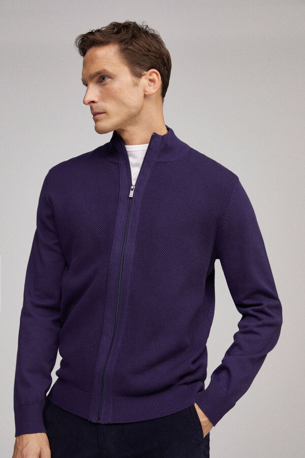 Fifty Outlet Chaqueta cardigan cremallera Navy