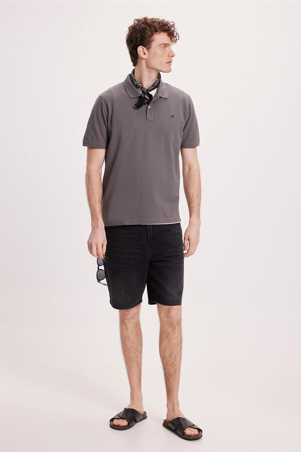 Pedro del Hierro Polo B&aacute;sico PDH Cinzento oscuro