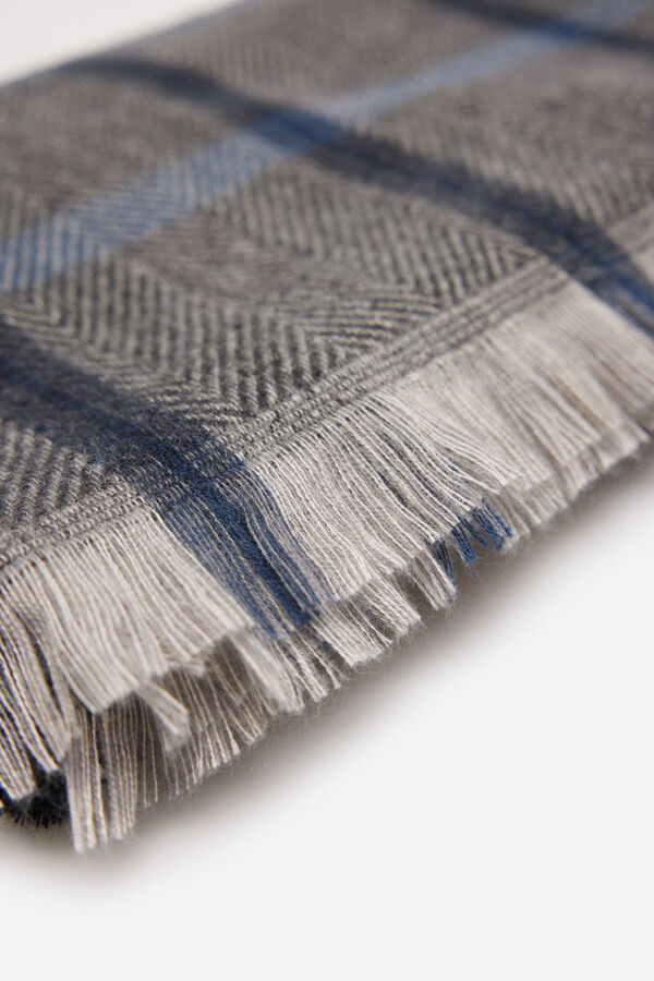 Milano Cachecol L&atilde; Espiga Cinzento oscuro