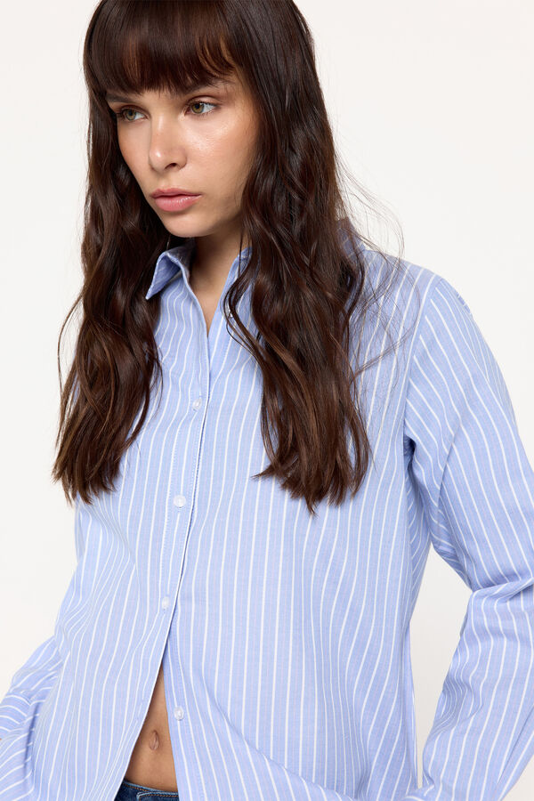 Milano Camisa Oxford Azul