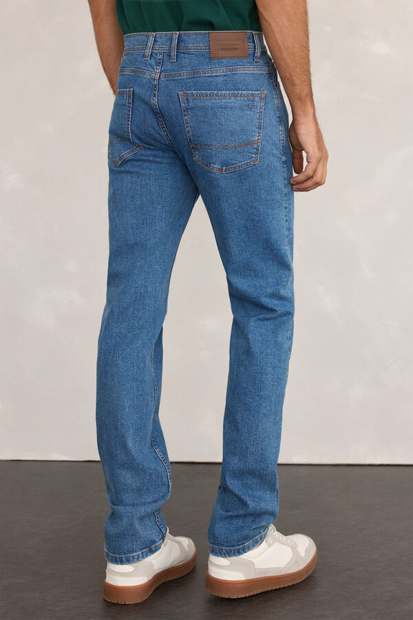 Pedro del Hierro Denim calça regular Azul