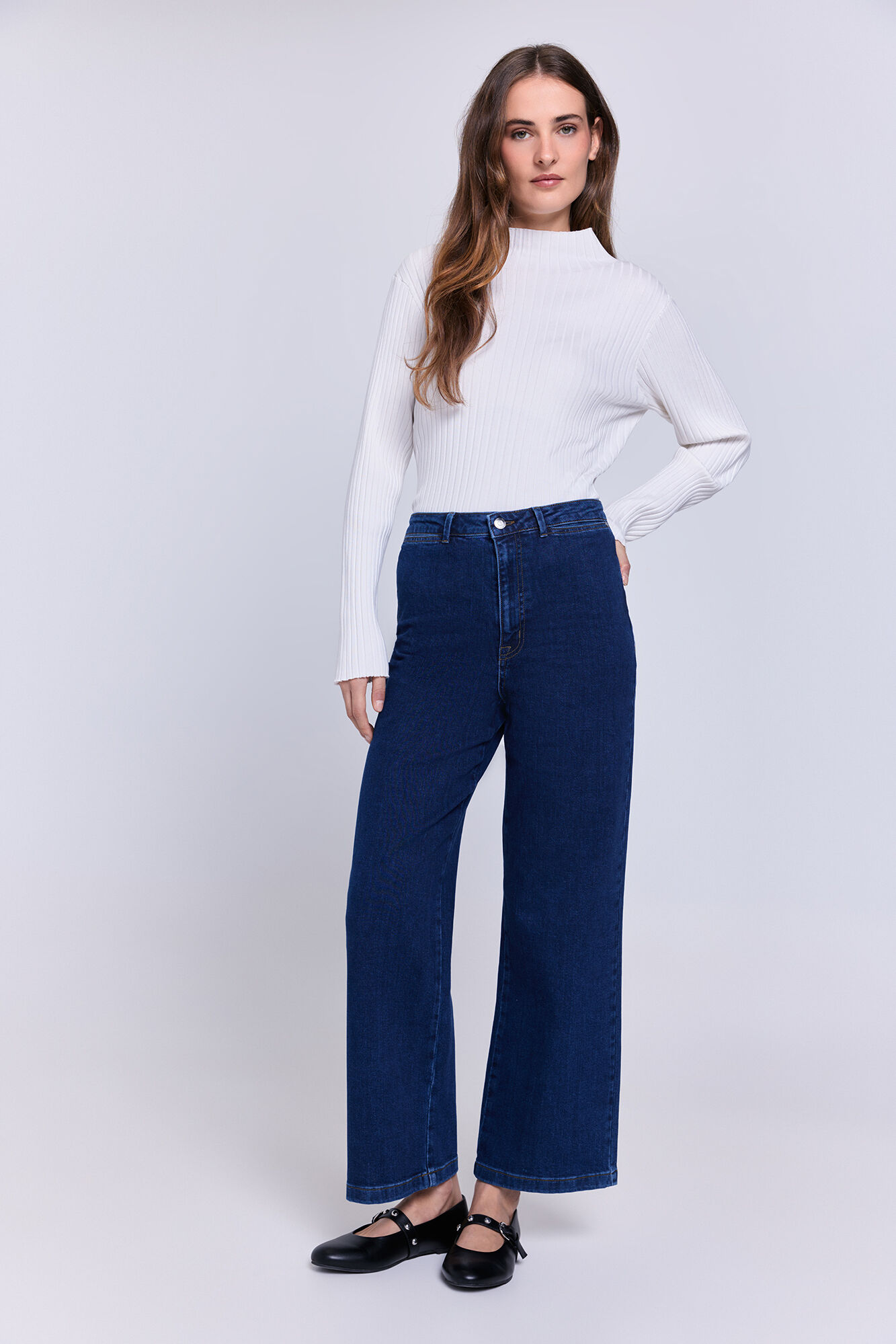 Milano Pantal&oacute;n denim ancho
