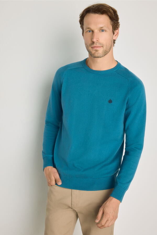 Springfield Camisola gola caixa Azul