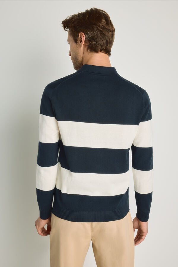 Springfield Camisola gola polo Azul