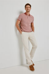 Milano Polo de manga curta Vinho