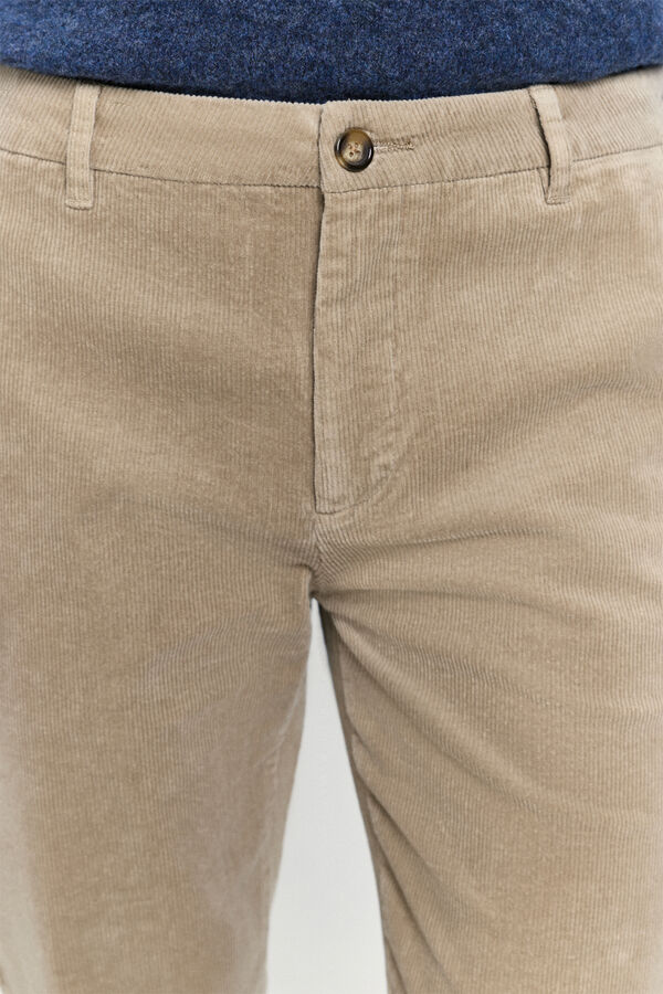 Milano Calças chino com ajuste confortável Camel