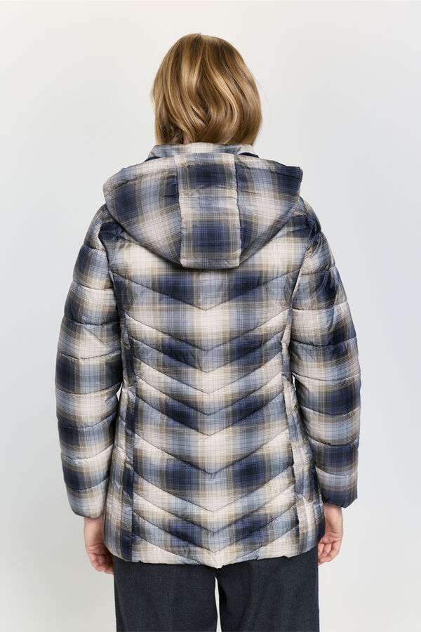 Milano Cazadora acolchada estampada Beige