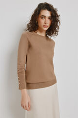 Milano Camisola gola redonda Castanho