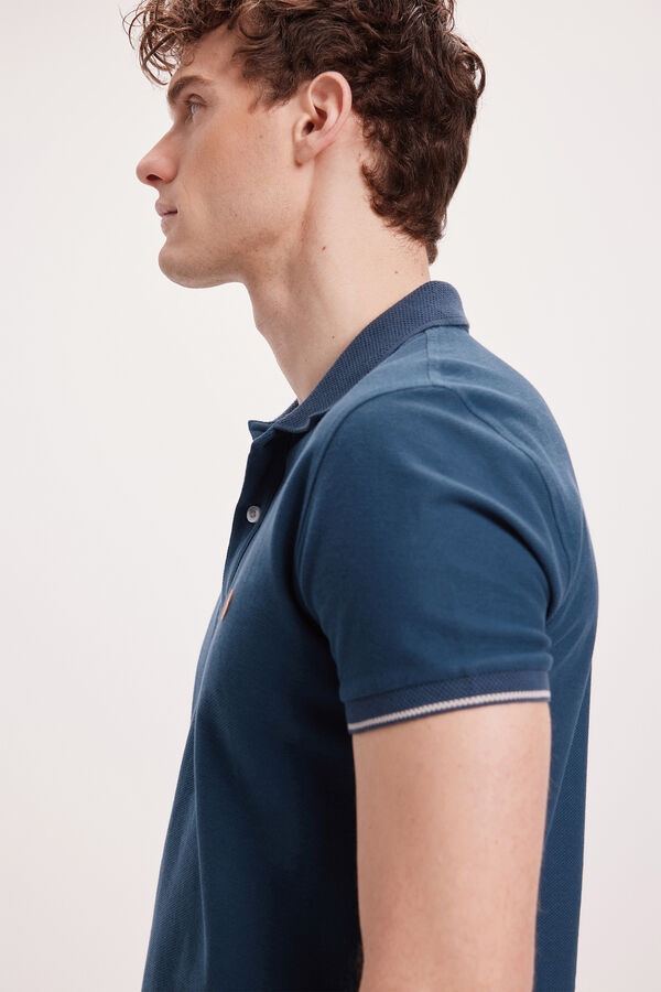 Milano Polo piqu&eacute; Azul