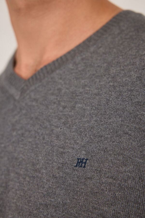 Pedro del Hierro Camisola básica Peak Cinzento oscuro