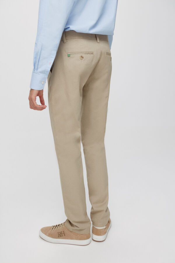 Fifty Outlet Chino Liso Vestir Beige
