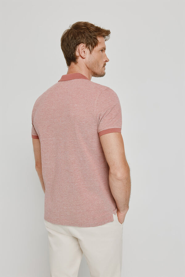 Milano Polo de manga curta Vinho
