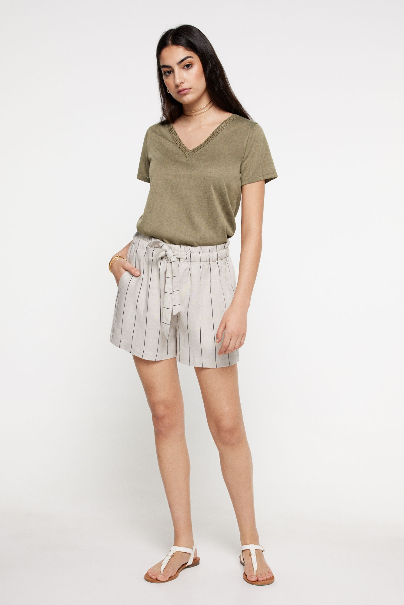 Milano Bermuda rayas r&uacute;stica.