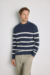 Milano Jersey cuello caja Navy