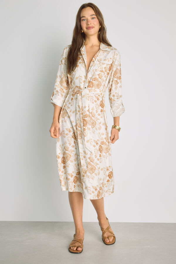 Milano Vestido camisero Marfil