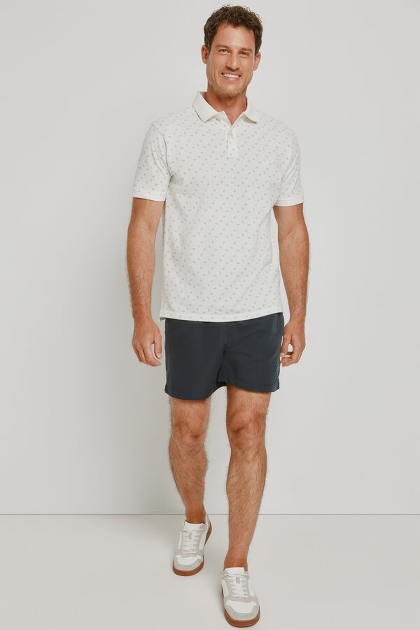 Springfield Polo de manga curta Marfim
