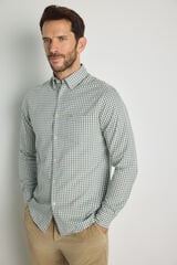 Milano Camisa cuadros manga larga Azul