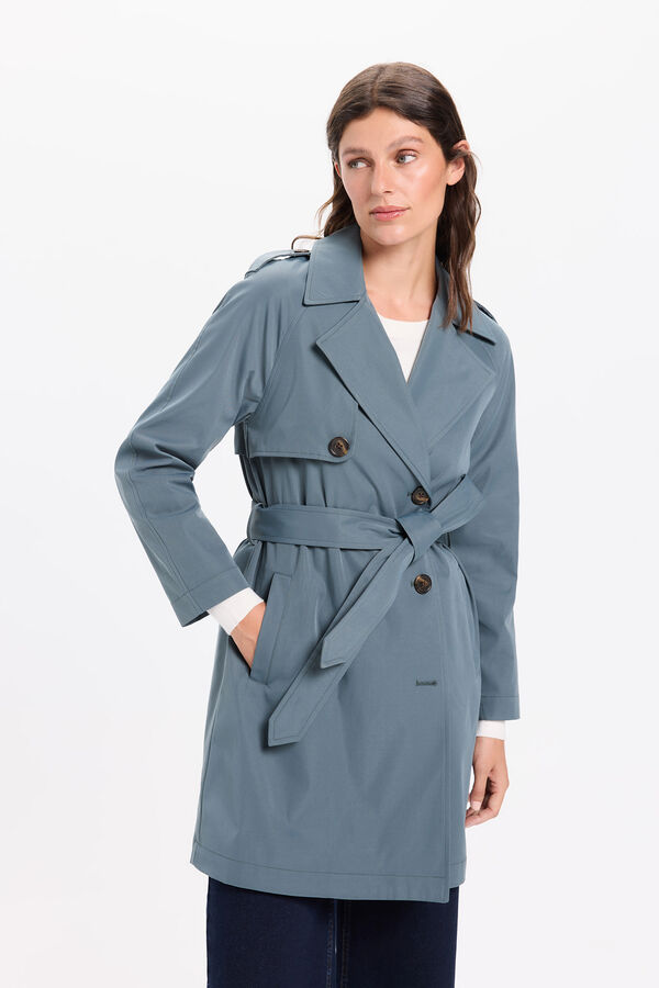 Milano Gabardina Azul turquesa