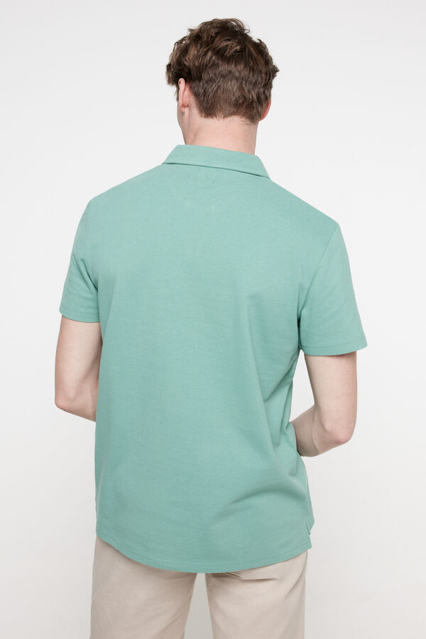 Fifty Outlet Polo cuello abierto Verde