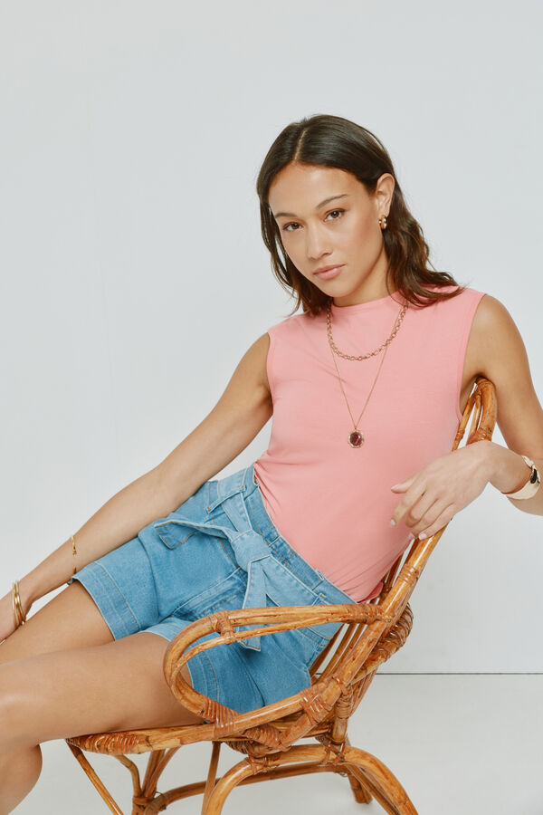 Milano T-shirt de manga curta Rosa