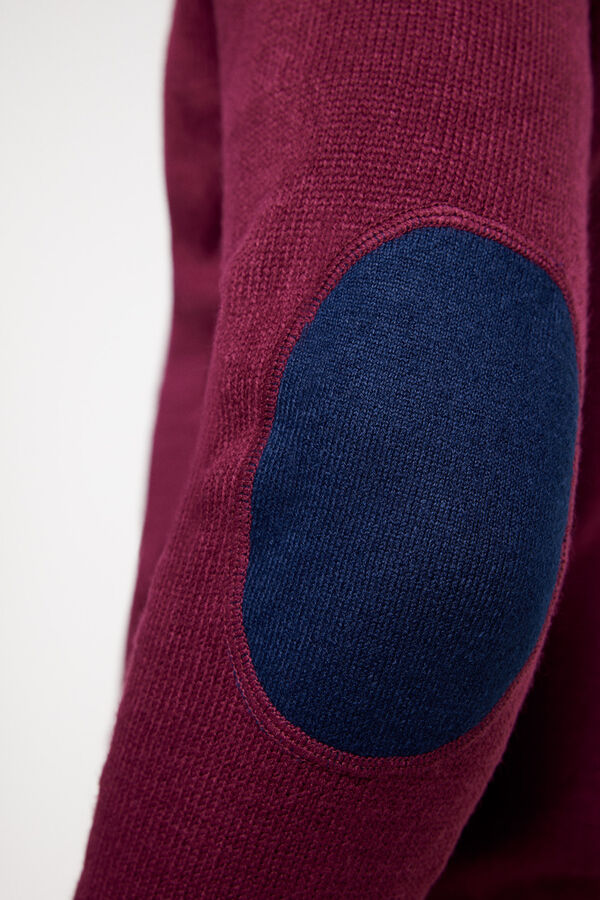 Milano Camisola gola caixa galga grossa Vinho