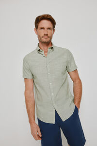 Milano Camisa lisa de manga curta