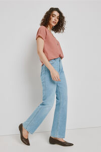 Milano Cal&ccedil;a regular em denim