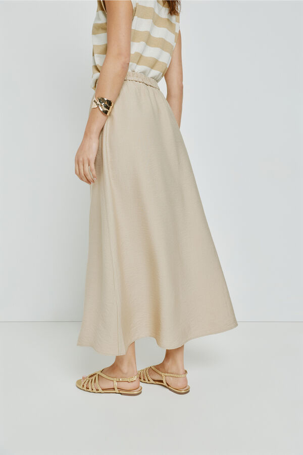 Milano Saia comprida abotoada Bege