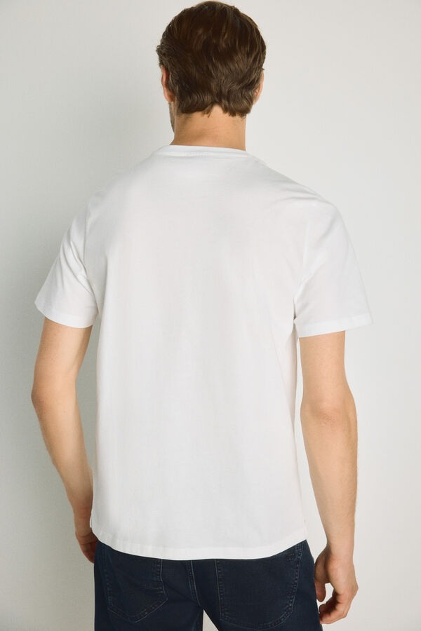Pedro del Hierro T-shirt de manga curta estampada Branco