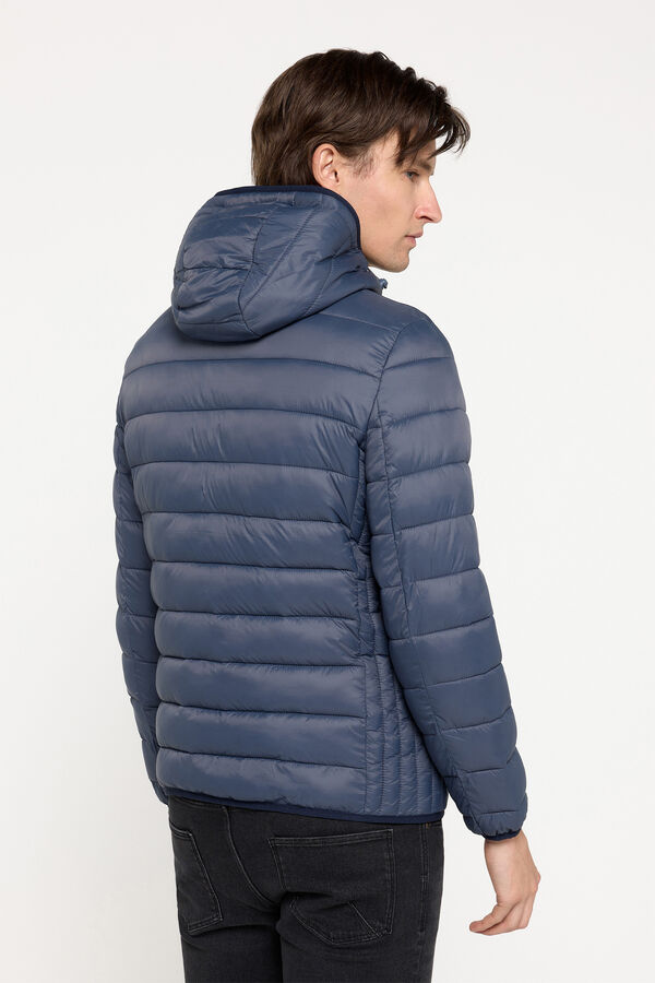 Milano Jaqueta acolchoada com capuz Cinza medio