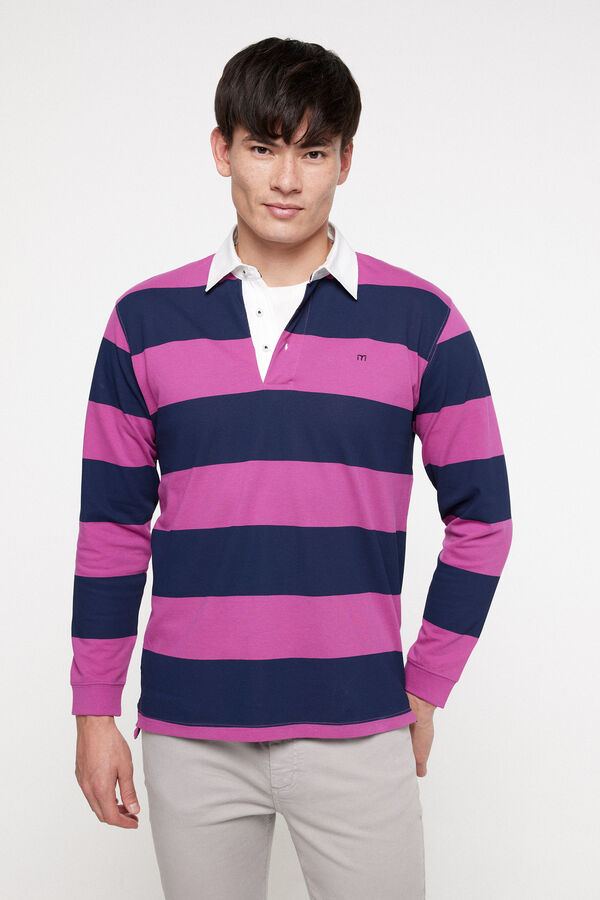 Fifty Outlet Polo Rugby Rayas purple