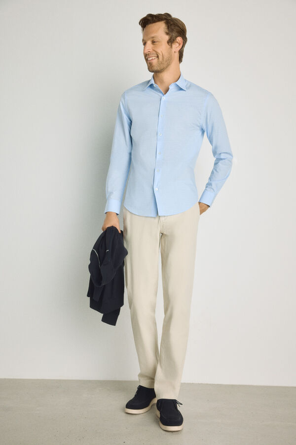 Pedro del Hierro Camisa de manga comprida Azul