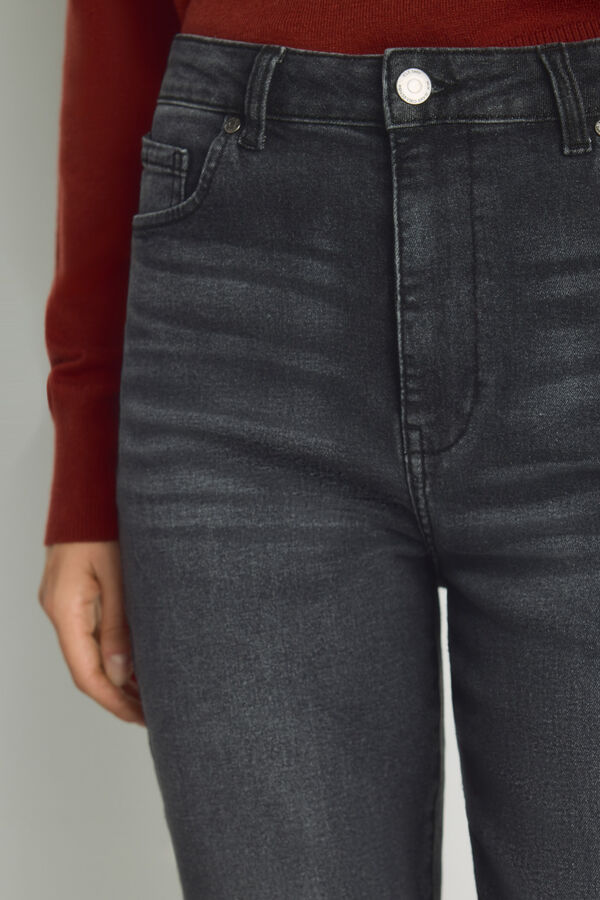 Milano Pantal&oacute;n denim flare Gris
