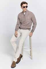 Milano Jersey semicisne Beige/Camel