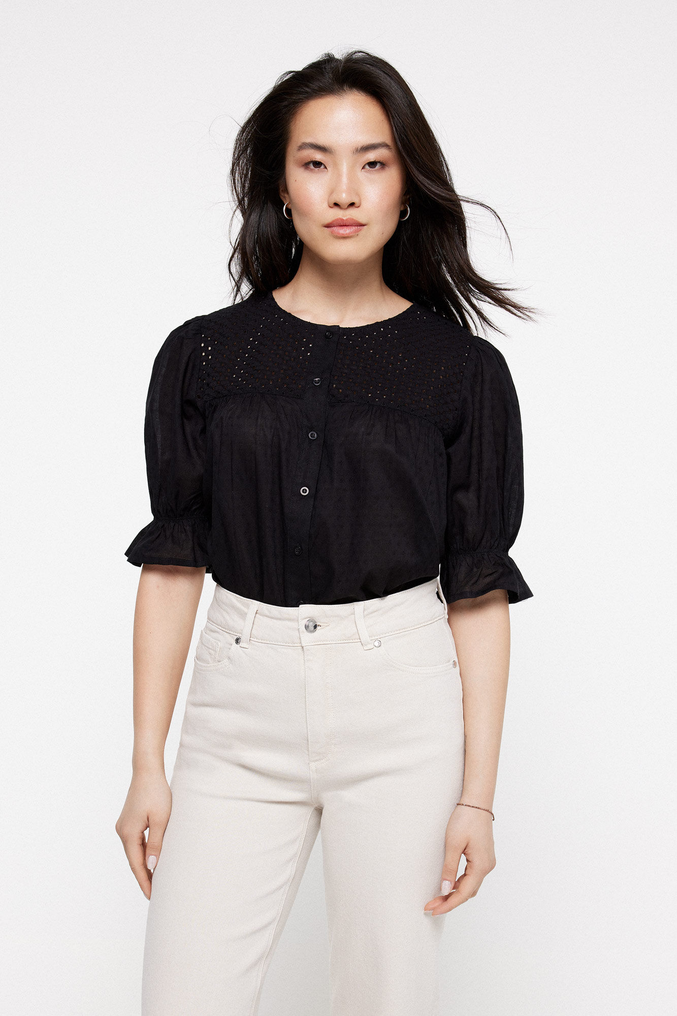 milano Blusa bordado su&iacute;&ccedil;o