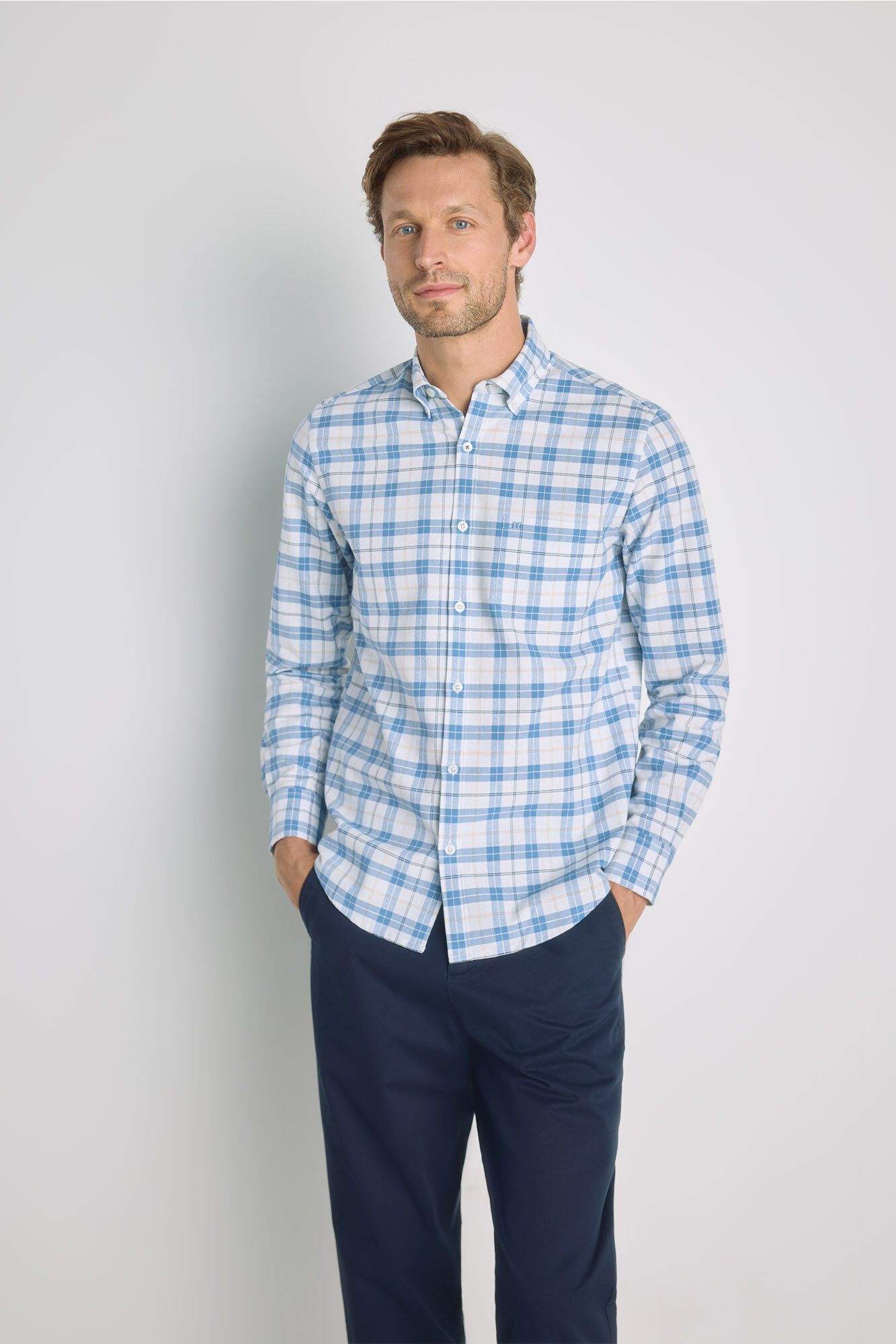 Milano Camisa cuadros manga larga