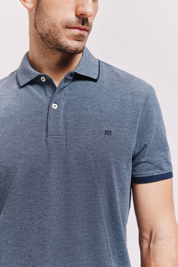 Pedro del Hierro Polo manga corta Navy